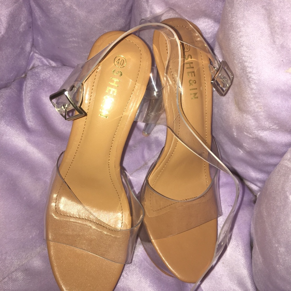 clear heels